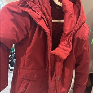 Uniqlo Red Down Parka